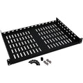 Tripp Lite Rack Enclosure Cabinet Cantilever Fixed Shelf 40lb Capacity 1URM - 1U Rack Height - Black - Cold-rolled Steel (CRS) - 40 lb Maximum Weight Capacity - SRSHELF2P1U - eCommerce Business Prime