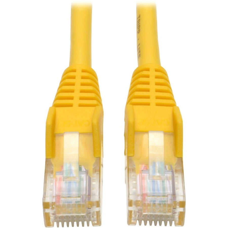 Tripp Lite 25ft Cat5e Cat5 350MHz Snagless Patch Cable RJ45 M/M Yellow 25' - Category 5e - 25ft - 1 x RJ-45 Male Network - 1 x RJ-45 Male Network - Yellow - N001-025-YW - eCommerce Business Prime