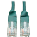 Tripp Lite 1ft Cat5e / Cat5 350MHz Molded Patch Cable RJ45 M/M Green 1' - Category 5e - 1ft - 1 x RJ-45 Male Network - 1 x RJ-45 Male Network - Green - N002-001-GN - eCommerce Business Prime