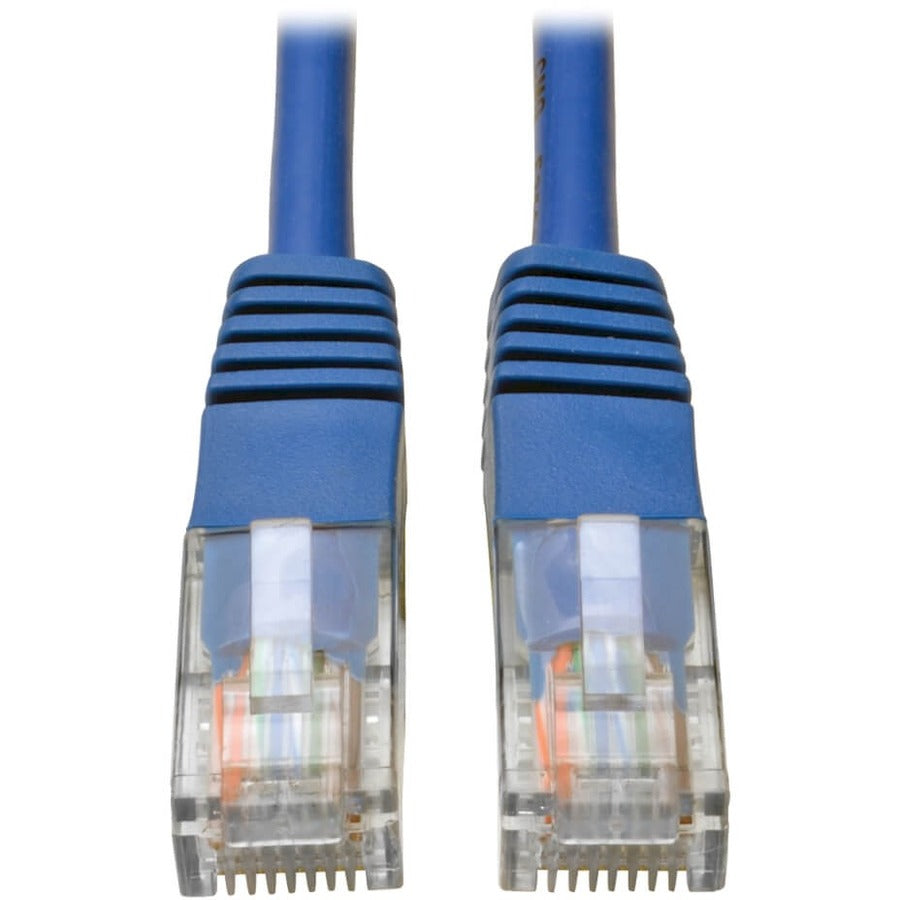 Tripp Lite 6ft Cat5e / Cat5 350MHz Molded Patch Cable RJ45 M/M Blue 6' - Category 5e - 6ft - 1 x RJ-45 Male Network - 1 x RJ-45 Male Network - Blue - N002-006-BL - eCommerce Business Prime