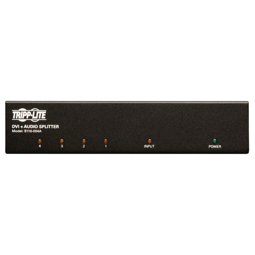 Tripp Lite 4-Port DVI Single Link Video / Audio Splitter / Booster DVIF/2xF - 1920 x 1200 - WUXGA - 1 x 44 x DVI Out - TAA Compliant - B116-004A - eCommerce Business Prime