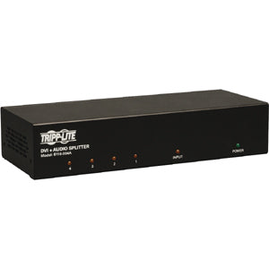 Tripp Lite 4-Port DVI Single Link Video / Audio Splitter / Booster DVIF/2xF - 1920 x 1200 - WUXGA - 1 x 44 x DVI Out - TAA Compliant - B116-004A - eCommerce Business Prime