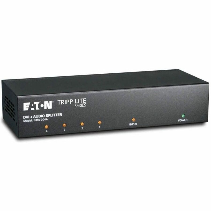 Tripp Lite 4-Port DVI Single Link Video / Audio Splitter / Booster DVIF/2xF - 1920 x 1200 - WUXGA - 1 x 44 x DVI Out - TAA Compliant - B116-004A - eCommerce Business Prime