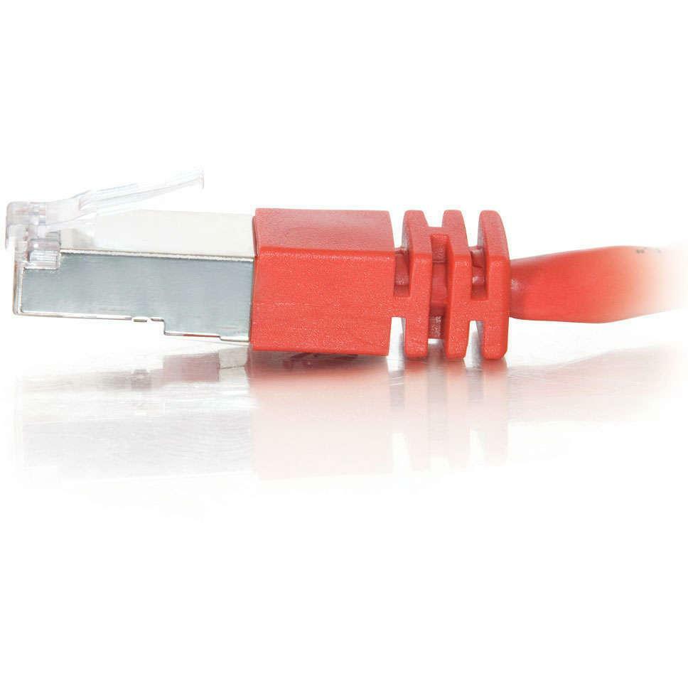 C2G-7ft Cat5e Molded Shielded (STP) Network Patch Cable - Red - Category 5e for Network Device - RJ-45 Male - RJ-45 Male - Shielded - 7ft - Red - 27252 - eCommerce Business Prime
