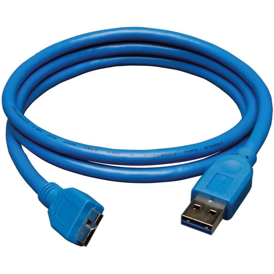 Tripp Lite 3ft USB 3.0 SuperSpeed Device Cable USB-A Male to USB Micro-B Male - (A to Micro-B M/M) 3-ft. - U326-003 - eCommerce Business Prime