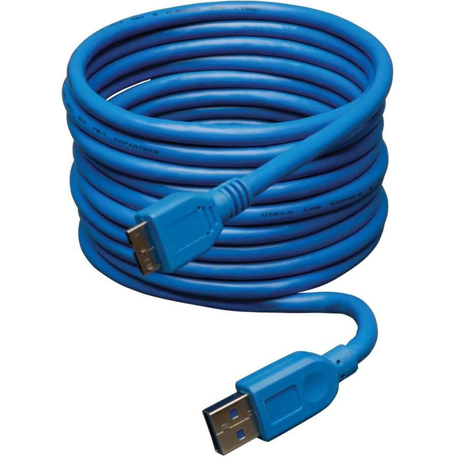 Tripp Lite 10ft USB 3.0 SuperSpeed Device Cable USB-A Male to USB Micro-B Male - (A to Micro-B M/M) 10-ft. - U326-010 - eCommerce Business Prime