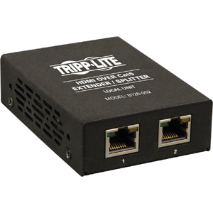 Tripp Lite 2-Port HDMI Over Cat5/Cat6 A/V Extender / Video Splitter 1080p 150' - 1 Input Device - 200 ft Range - 2 x Network (RJ-45) - 1 x HDMI In - Full HD - 1920 x 1080 - Twisted Pair - Rack-mountab...  - B126-002 - eCommerce Business Prime