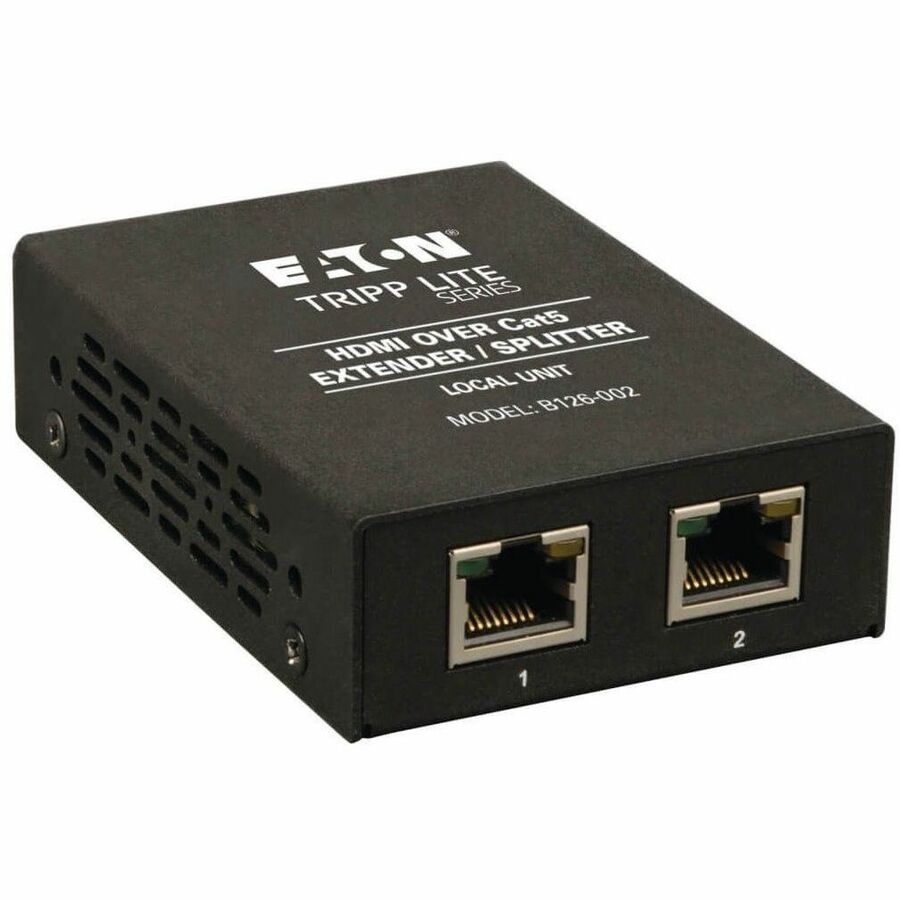 Tripp Lite 2-Port HDMI Over Cat5/Cat6 A/V Extender / Video Splitter 1080p 150' - 1 Input Device - 200 ft Range - 2 x Network (RJ-45) - 1 x HDMI In - Full HD - 1920 x 1080 - Twisted Pair - Rack-mountab...  - B126-002 - eCommerce Business Prime