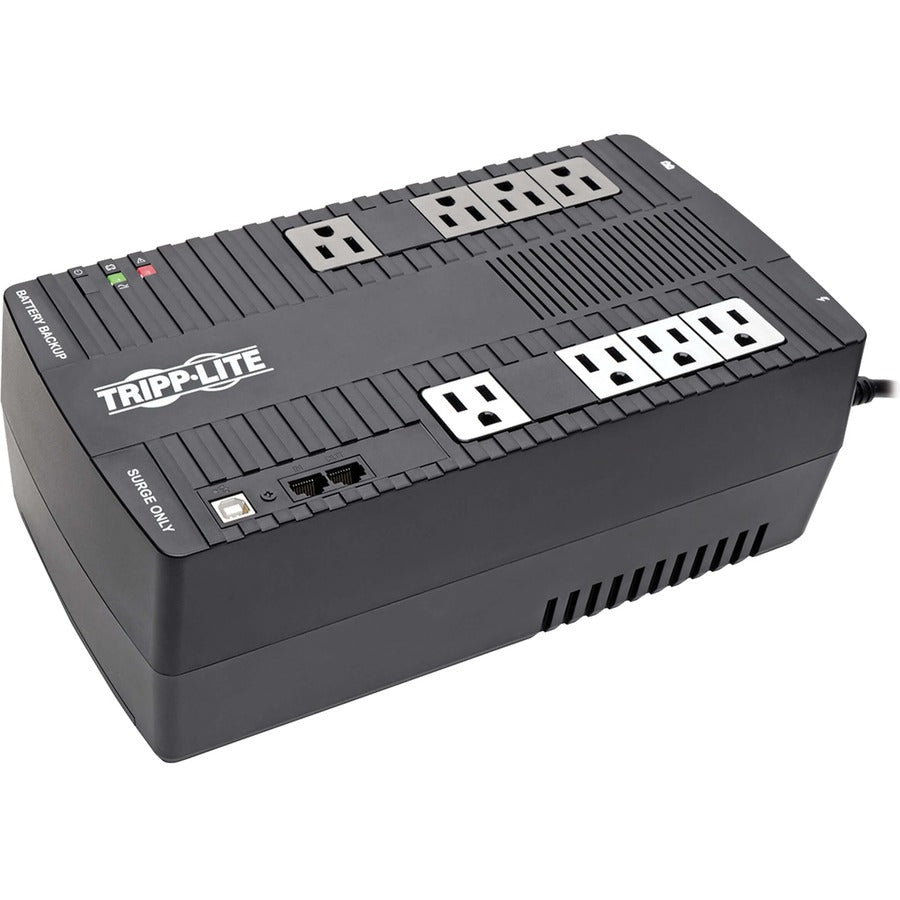 Tripp Lite UPS 700VA 350W Desktop Battery Back Up AVR Compact 120V USB RJ11 50/60Hz - Desktop - 2 Minute Stand-by - 110 V AC Input - 120 V AC Output - 8 x NEMA 5-15R - AVR700U - eCommerce Business Prime