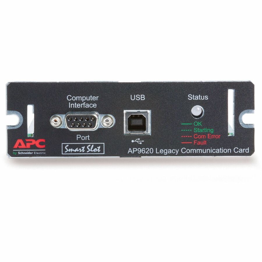 APC by Schneider Electric Legacy Communications SmartSlot Card - 1 x USB 2.0, 1 x DB-9 Serial - AP9620 - eCommerce Business Prime