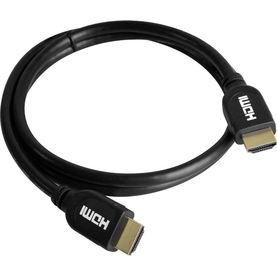 SIIG CB-H20412-S1 HDMI Cable - 3.28 ft HDMI A/V Cable - First End: 1 x HDMI Type A Digital Audio/Video - Male - Second End: 1 x HDMI Type A Digital Audio/Video - Male - Shielding - Black - CB-H20412-S1 - eCommerce Business Prime