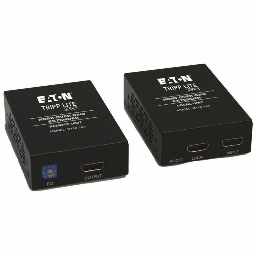 Tripp Lite HDMI Over Cat5/6 Active Video Extender Kit Transmitter Receiver 1080p 200' - 2 Input Device - 2 Output Device - 150 ft Range - 2 x Network (RJ-45) - 1 x HDMI In - 2 x HDMI Out - Twisted Pai...  - B126-1A1 - eCommerce Business Prime
