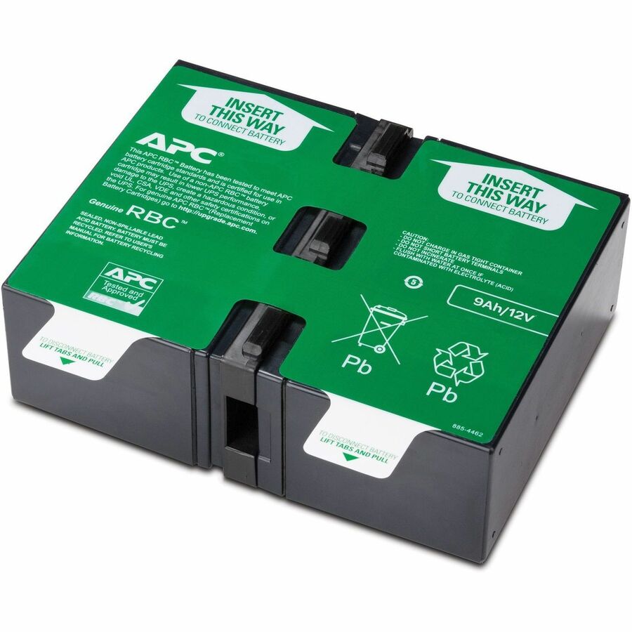 APC by Schneider Electric APCRBC124 UPS Replacement Battery Cartridge # 124 - Lead Acid - Hot Swappable - 3 Year Minimum Battery Life - 5 Year Maximum Battery Life - APCRBC124 - eCommerce Business Prime