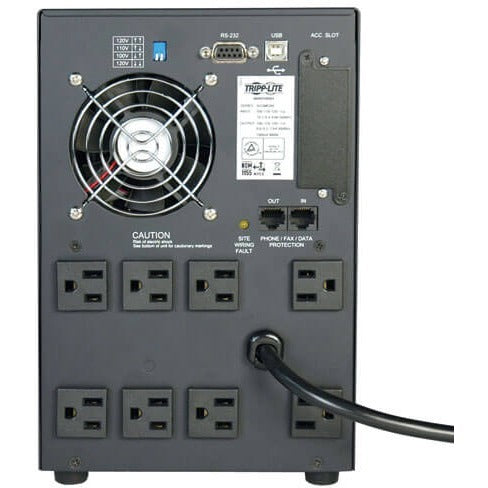 Tripp Lite UPS Smart 1050VA - 1000VA 650W Tower AVR 120V Pure Sine Wave USB DB9 SNMP - 1050VA/650W - 7 Minute Full Load - 8 x NEMA 5-15R - SMART1050SLT - eCommerce Business Prime