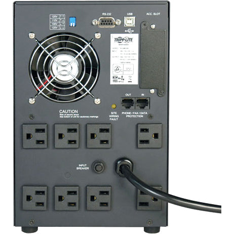 Tripp Lite UPS Smart 1500VA 900W Tower AVR 120V Pure Sine Wave USB DB9 LEDS 8 Outlet - 1500VA/900W - 6 Minute Full Load - 8 x NEMA 5-15R - SMART1500SLT - eCommerce Business Prime