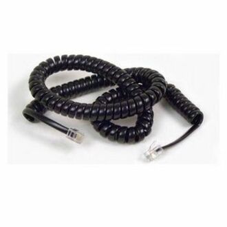 Belkin Pro Series Coiled Telephone Handset Cable - RJ-11 Male Phone - RJ-11 Male Phone - 12ft - Black - F8V101-12-BK - eCommerce Business Prime