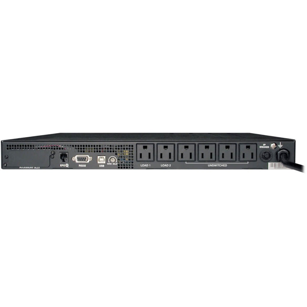 Tripp Lite UPS Smart 1000VA 800W Rackmount AVR 120V Pure Sine Wave USB DB9 SNMP 1URM - 1U Rack-mountable - 4.50 Hour Recharge - 4 Minute Stand-by - 120 V AC Input - 110 V AC, 115 V AC, 120 V AC Output...  - SMART1000RM1U - eCommerce Business Prime