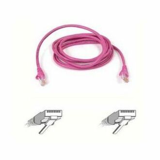 Belkin Cat5e Patch Cable - RJ-45 Male Network - RJ-45 Male Network - 7ft - Pink - A3L791-07-PNK-S - eCommerce Business Prime