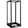 Tripp Lite 25U 4-Post Open Frame Rack Cabinet Square Holes 1000lb Capacity - 24U Rack Height - Black - Cold-rolled Steel (CRS) - 1000 lb Static/Stationary Weight Capacity - SR4POST25 - eCommerce Business Prime