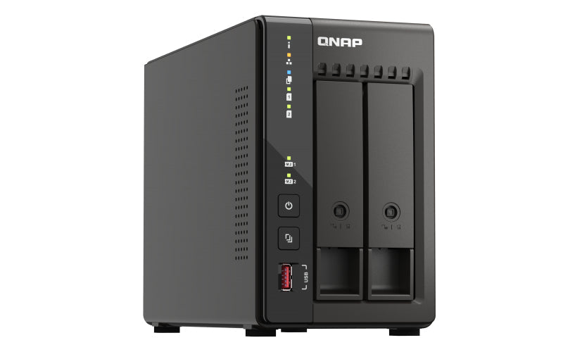 QNAP TS-253E NAS Tower Intel® Celeron® J6412 8 GB 0 TB QNAP Turbo System Black - eCommerce Business Prime