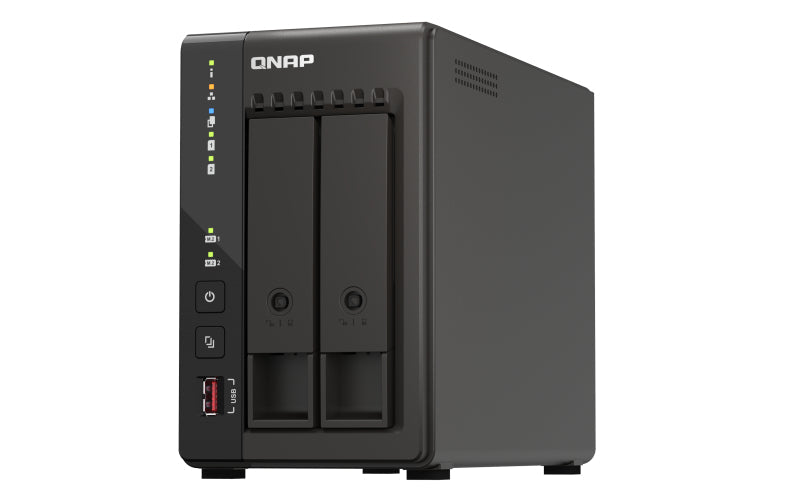 QNAP TS-253E NAS Tower Intel® Celeron® J6412 8 GB 0 TB QNAP Turbo System Black - eCommerce Business Prime