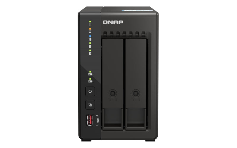 QNAP TS-253E NAS Tower Intel® Celeron® J6412 8 GB 0 TB QNAP Turbo System Black - eCommerce Business Prime