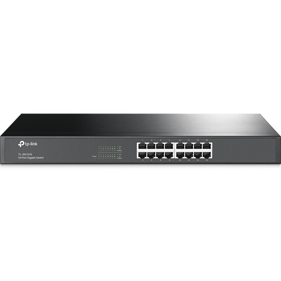 TP-LINK TL-SG1016 - 16-Port Gigabit Ethernet Switch - Limited Lifetime Warranty - Plug and Play - Sturdy Metal w/ Shielded Ports - Rackmount - Fanless - Unmanaged - TL-SG1016 - eCommerce Business Prime