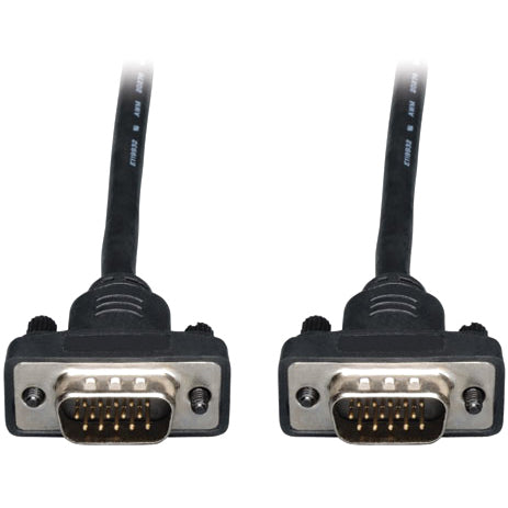 Tripp Lite 6ft VGA Coax Monitor Cable Low Profile with RGB High Resolution HD15 M/M 6' - High Resolution cable with RGB coax (HD15 M/M) 6-ft. - P502-006-SM - eCommerce Business Prime