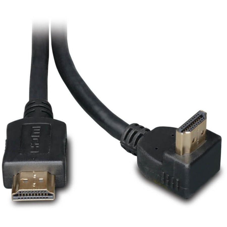 Tripp Lite 6ft High Speed HDMI Cable Digital Video with Audio Right Angle Connector 4K x 2K M/M 6' - HDMI for Audio/Video Device, TV, Projector - 6 ft - 1 x HDMI (Type A) Male Digital Audio/Video - 1 ...  - P568-006-RA - eCommerce Business Prime