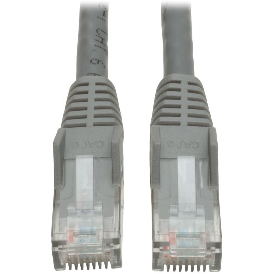 Tripp Lite 15ft Cat6 Gigabit Snagless Molded Patch Cable RJ45 M/M Gray 15' - Category 6 for Network Device - 15ft - 1 x RJ-45 Male Network - 1 x RJ-45 Male Network - Gray - N201-015-GY - eCommerce Business Prime