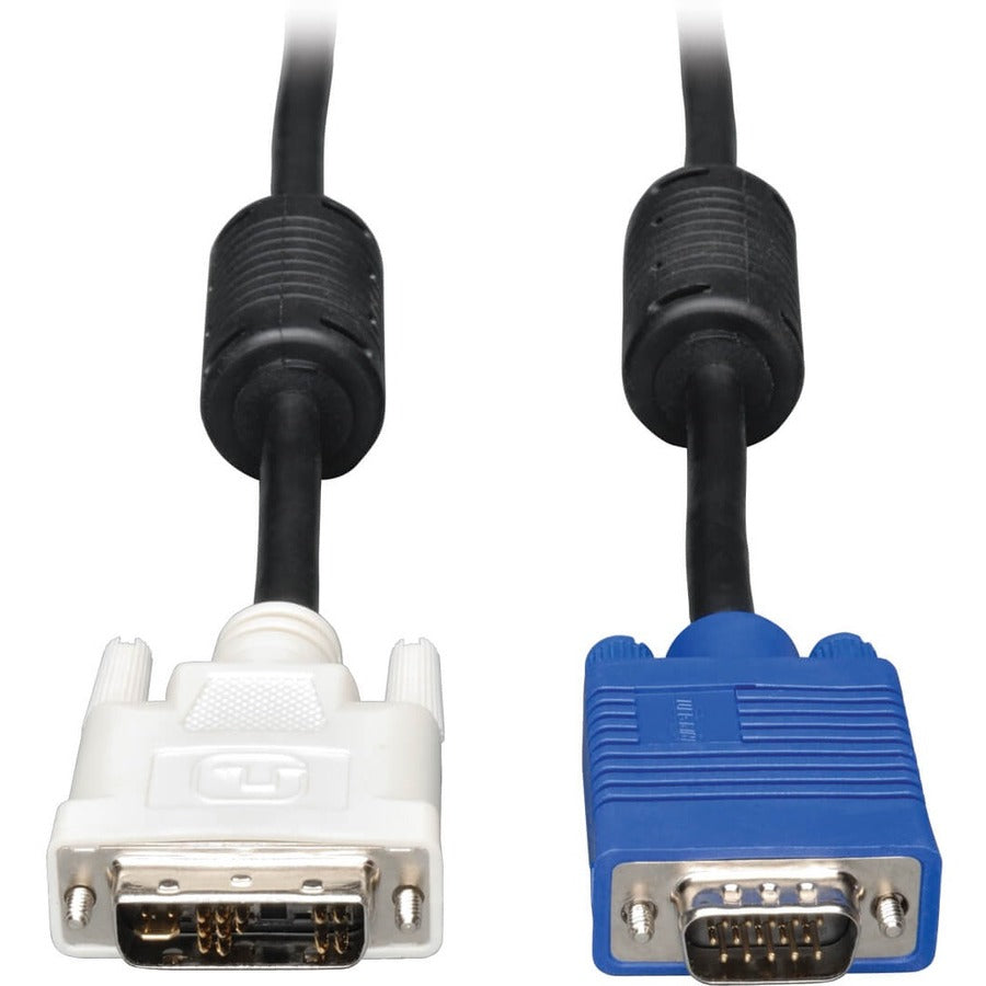 Tripp Lite 6ft DVI to VGA Monitor Cable Shielded with RGB High Resolution DVI-A to HD15 M/M 6' - (DVI-A M to HD15 M) 6-ft. - P556-006 - eCommerce Business Prime