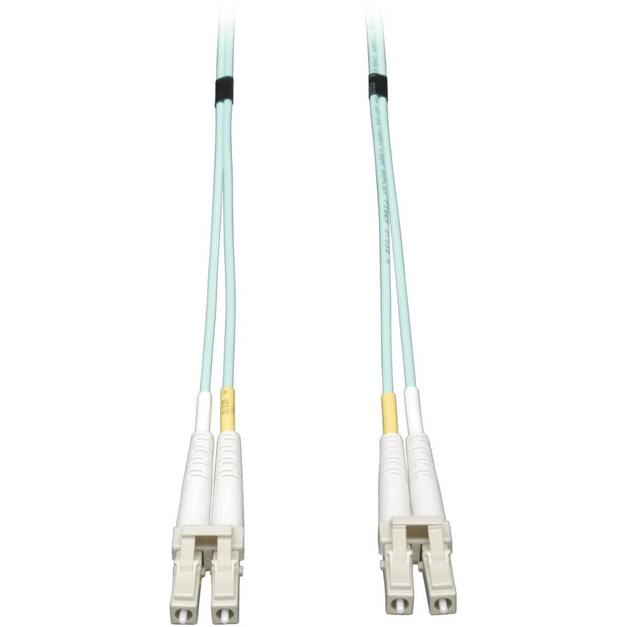Tripp Lite 7M 10Gb Duplex Multimode 50/125 OM3 Fiber Cable LC/LC Aqua 23ft - LSZH Fiber Patch Cable, (LC/LC) - Aqua, 7M (23-ft.) - N820-07M - eCommerce Business Prime