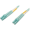 Tripp Lite 1M 10Gb/100Gb Duplex Multimode 50/125 OM4 Fiber Cable LC/LC Aqua - LSZH Fiber Patch Cable (LC/LC) - Aqua, 1M (3-ft.) - N820-01M-OM4 - eCommerce Business Prime