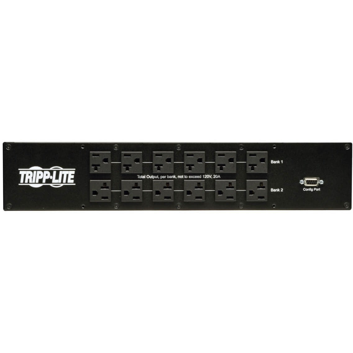 Tripp Lite PDU Metered ATS 120V 30A 24 5-15/20R; 1 L5-30R 2 L5-30P 2URM - 24 x NEMA 5-15/20R, 1 x NEMA L5-30R - 2UHorizontal Rackmount, Wall Mountable - PDUMH30AT - eCommerce Business Prime