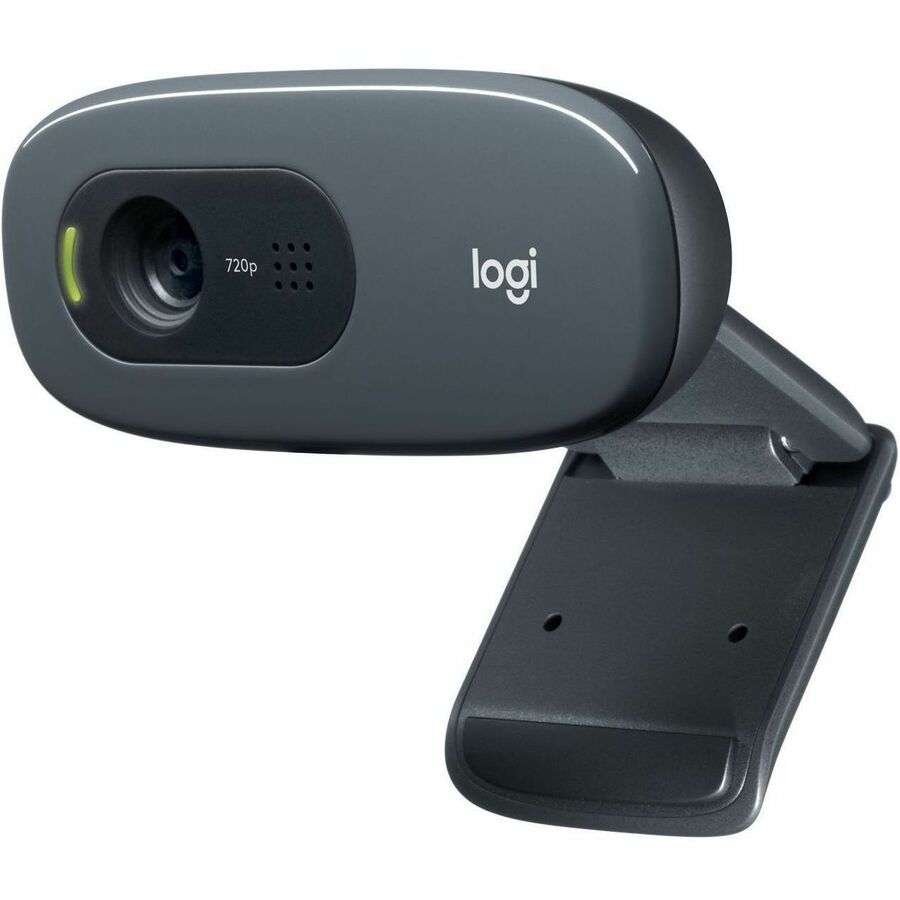 Logitech C270 Webcam - 30 fps - Black - USB 2.0 - 1 Pack(s) - 3 Megapixel Interpolated - 1280 x 720 Video - Fixed Focus - Widescreen - Microphone - Computer, Notebook, Monitor - 960-000694 - eCommerce Business Prime