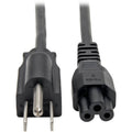 Tripp Lite Laptop/Notebook Power Extension Cord 10A 1-15P to C5 6' 6ft - 7A (NEMA 5-15P to IEC-320-C5) 6-ft. - P013-006 - eCommerce Business Prime