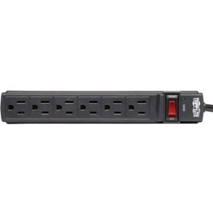 Tripp Lite Surge Protector Power Strip 6 Outlet 6' Cord 360 Joules Black - 6 x NEMA 5-15R - 1875 VA - 360 J - 125 V AC Input - 125 V AC Output - TLP6B - eCommerce Business Prime
