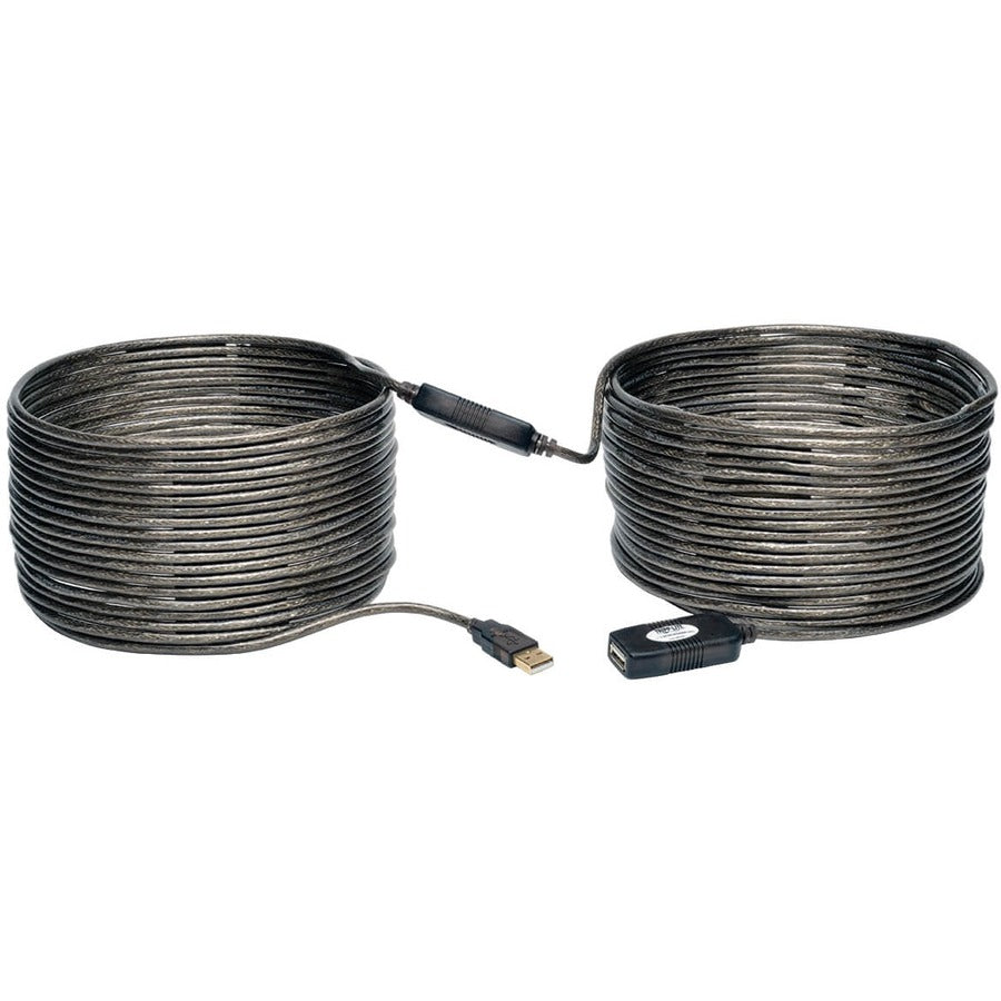 Tripp Lite 20M USB 2.0 Hi-Speed Active Extension Repeater Cable USB-A M/F 65ft 20 Meter - 65.62 ft Maximum Operating Distance - Network (RJ-45) - U026-20M - eCommerce Business Prime