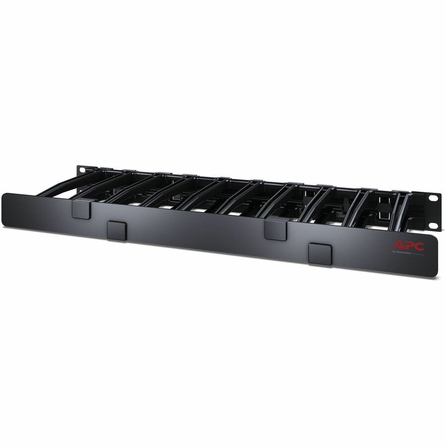 APC by Schneider Electric Horizontal Cable Manager - Cable Manager - Black - 1U Rack Height - AR8612 - eCommerce Business Prime