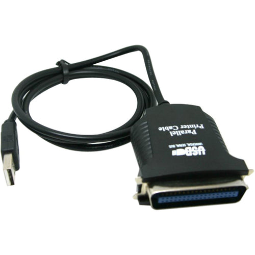 4XEM 3FT USB To Parallel Cable - 3 ft Parallel/USB Data Transfer Cable for Printer, Scanner, Camera - First End: 1 x USB 2.0 Type A - Male - Second End: 1 x 36-pin Centronics - Male - Black - 4XUSB1284P - eCommerce Business Prime