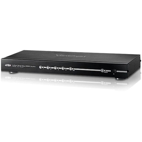 ATEN 4-Port Dual View HD Video Switch-TAA Compliant - 1920 x 1200 - WUXGA - 1080p4 x 2 - VS482 - eCommerce Business Prime