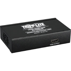 Tripp Lite HDMI over Cat5/Cat6 Active Video Extender / Remote Repeater 1080p 175' - 1 Input Device - 2 Output Device - 700 ft Range - 2 x Network (RJ-45) - 1 x HDMI Out - Twisted Pair - Category 5 - W...  - B126-110 - eCommerce Business Prime