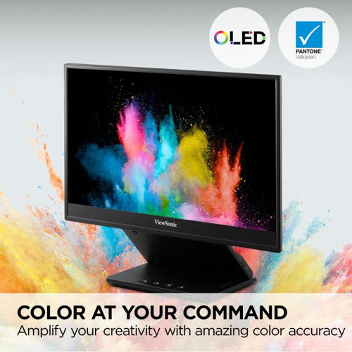 Viewsonic VP Series VP16-OLED computer monitor 40.6 cm (16") 1920 x 1080 pixels Full HD Touchscreen Black - eCommerce Business Prime