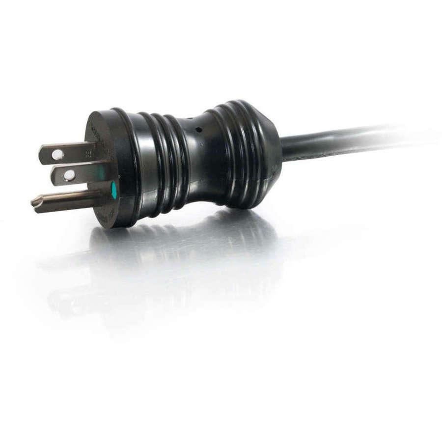 C2G 8ft 16 AWG Coiled Hospital Grade Power Cord (NEMA 5-15P to IEC320C13) - Black - For Computer, Monitor, Printer, Scanner - 125 V AC13 A - Black - 8 ft Cord Length - 48070 - eCommerce Business Prime