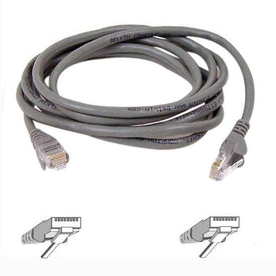 Belkin Cat6 UTP Patch Cable - RJ-45 Male - RJ-45 Male - 20ft - Gray - A3L980-20-S - eCommerce Business Prime