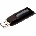 Verbatim Store 'n' Go V3 USB Drive - 64 GB - USB 3.2 (Gen 1) Type A - 80 MB/s Read Speed - 25 MB/s Write Speed - Black, Gray - Lifetime Warranty - 1 Each - 49174 - eCommerce Business Prime
