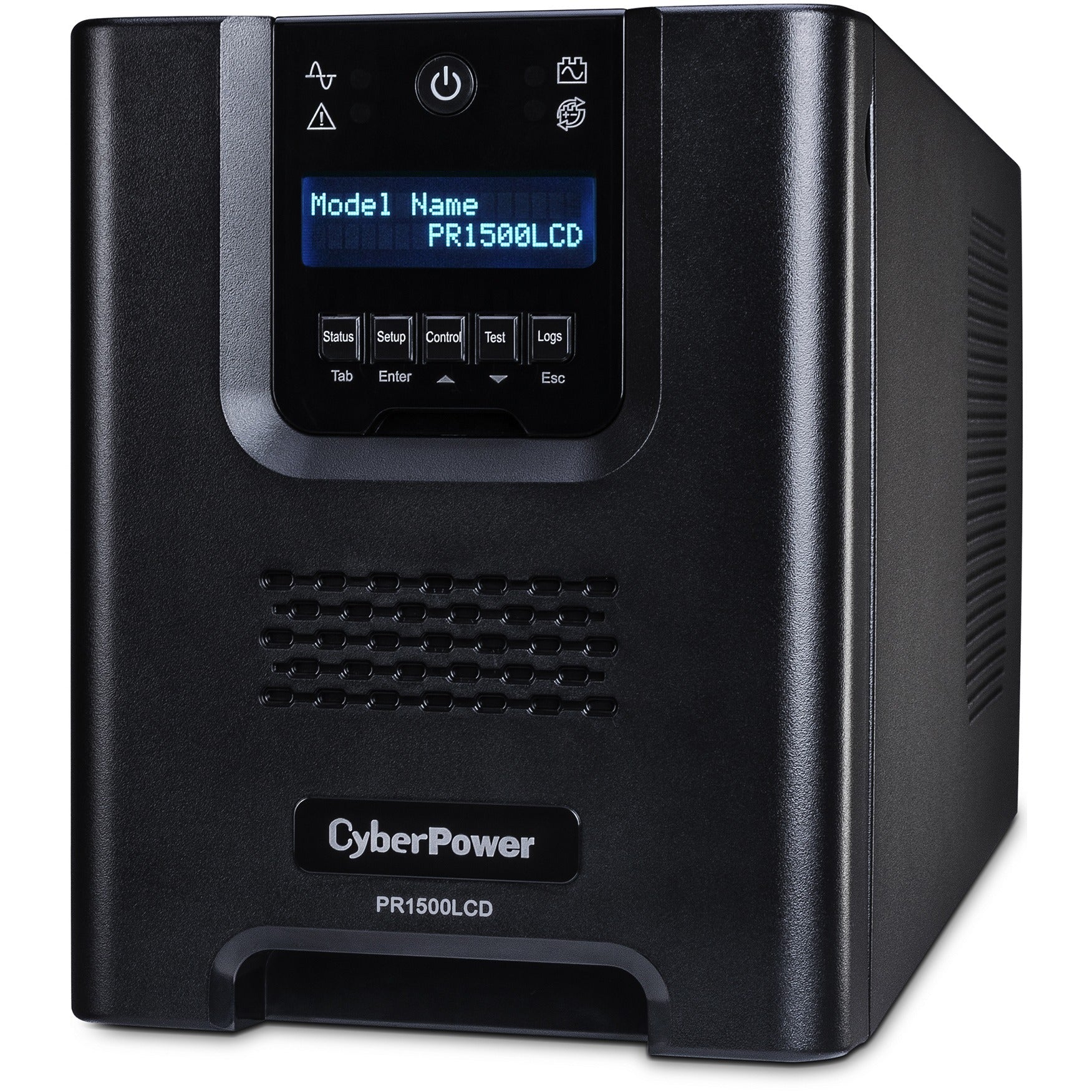 CyberPower PR1500LCD Smart App Sinewave UPS Systems - 1500VA/1500W, 120 VAC, NEMA 5-15P, Mini-Tower, Sine Wave, 8 Outlets, LCD, PowerPanel&reg; Business, $375000 CEG, 3YR Warranty - PR1500LCD - eCommerce Business Prime