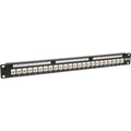 Tripp Lite 24-Port Cat6 Cat5e Patch Panel Low Profile Feed Through Rackmount RJ45 1U TAA - 24 x RJ-45 - N250-024-LP - eCommerce Business Prime