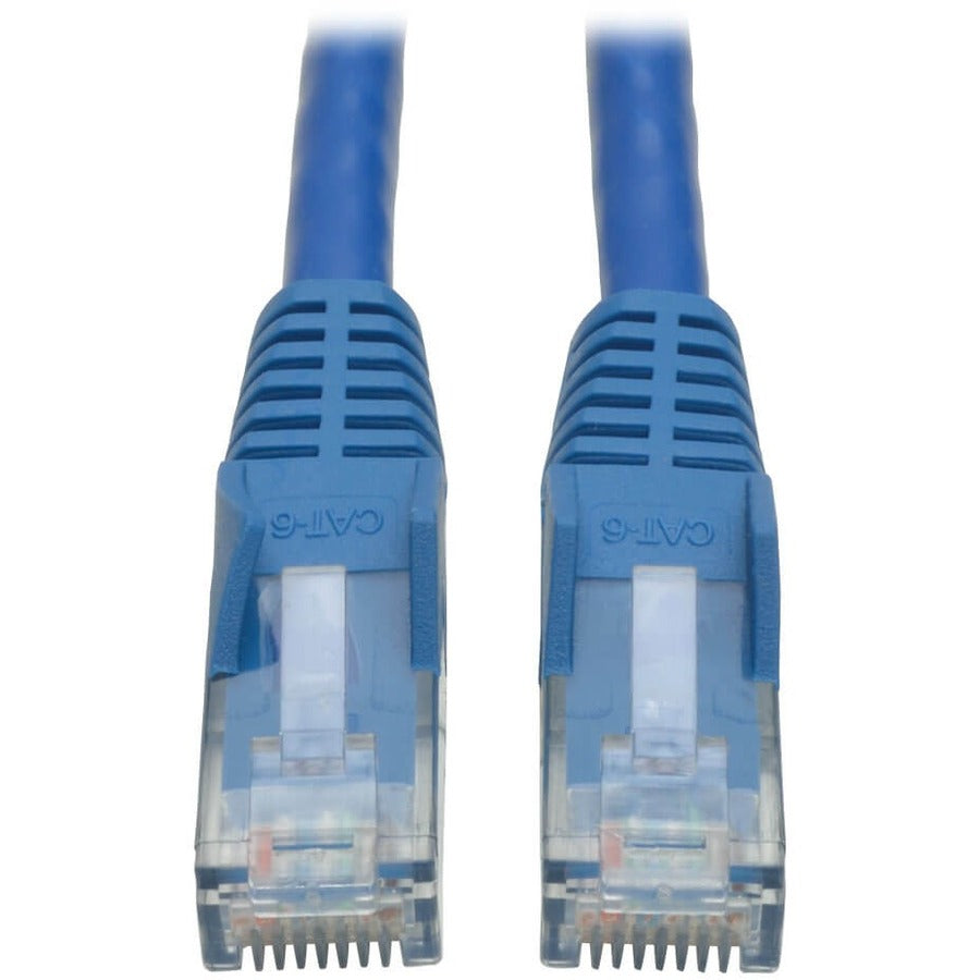 Tripp Lite Cat6 Gigabit Snagless Molded Patch Cable (RJ45 M/M) Blue, 6' - 6 ft Category 6 Network Cable for Network Device, ATM - First End: 1 x RJ-45 Network - Male - Second End: 1 x RJ-45 Network - ...  - N201-006-BL - eCommerce Business Prime