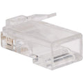 Tripp Lite RJ45 for Flat Solid / Standard Conductor 4-Pair Cat5e Cat5 Cable 100 Pack - 100 Pack - 1 x RJ-45 Network Male - N030-100-FL - eCommerce Business Prime